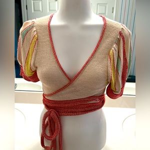 Wrap light weight sweater